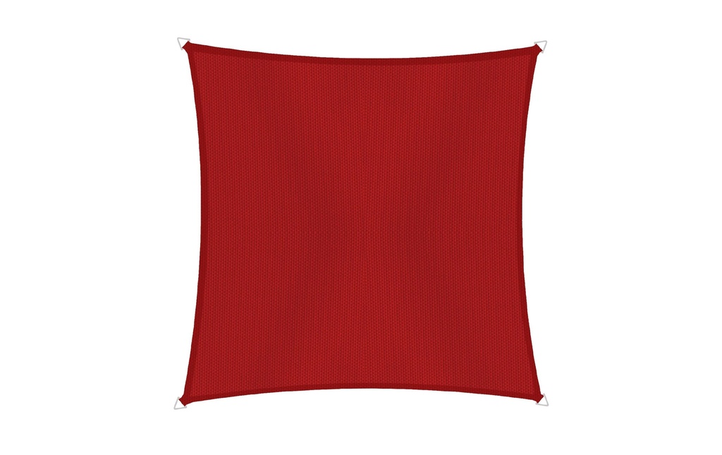 Windhager Voile d’ombrage Cannes, 5 x 5 m, angulaire, Rouge