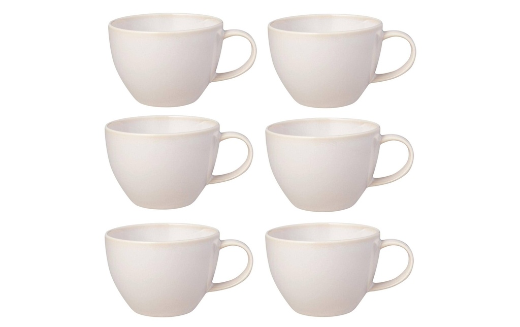 Villeroy & Boch Tasse à café Crafted Cotton 247 ml, 6 Pièce/s, Blanc