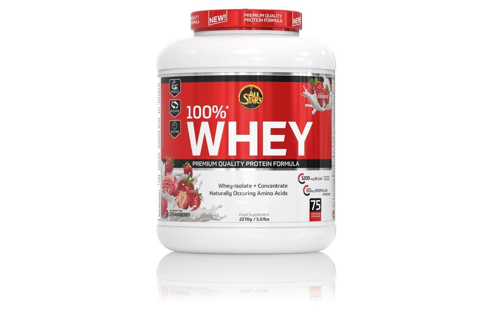 All Stars Poudre 100% Whey Fraise 2270 g