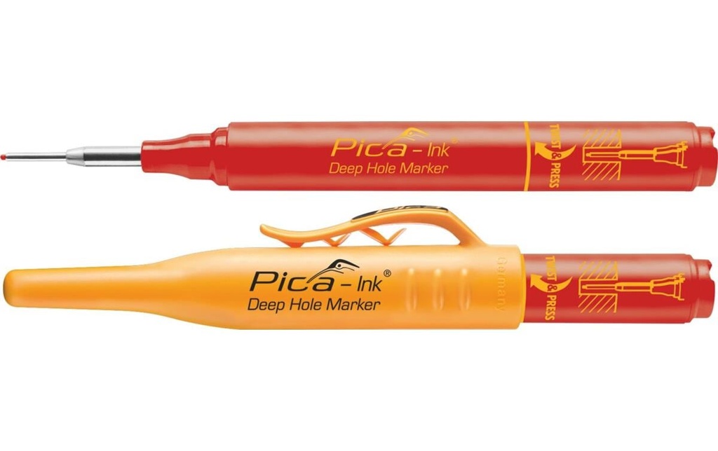 Pica Marqueur de trou profond Pica-Ink Rouge