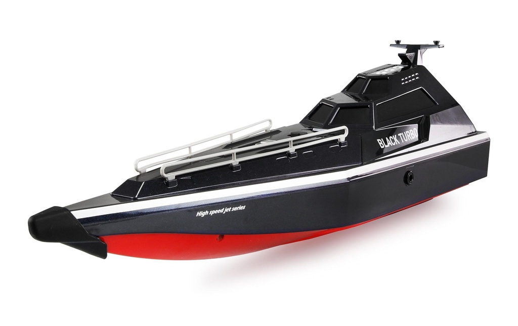 Amewi Bateau militaire Black Turbo Noir, 420 mm, RTR
