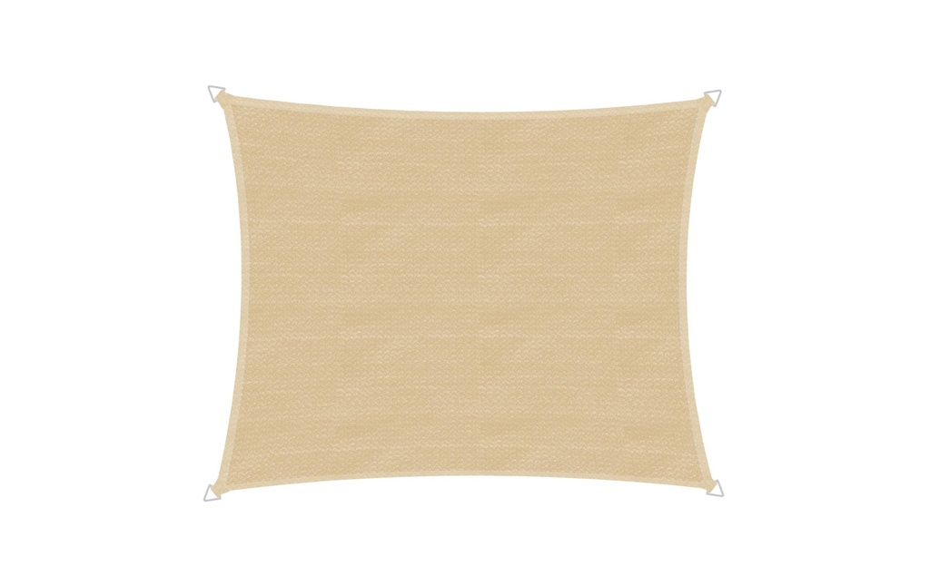 Windhager Voile d’ombrage Capri, 4 x 5 m, angulaire, Champagne