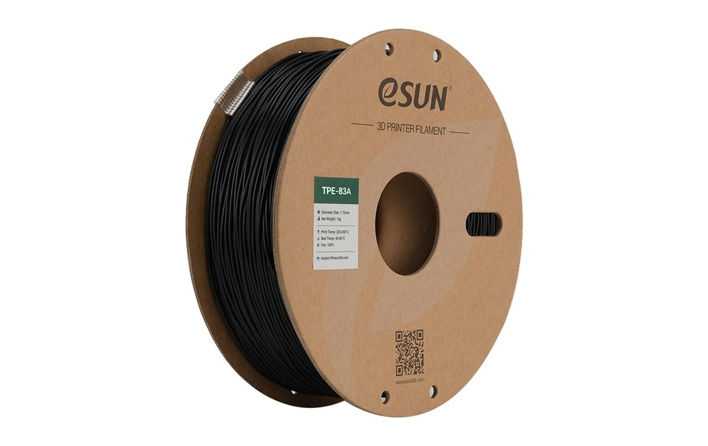 eSun Filament TPU-83A Noir 1.75 mm 1 kg