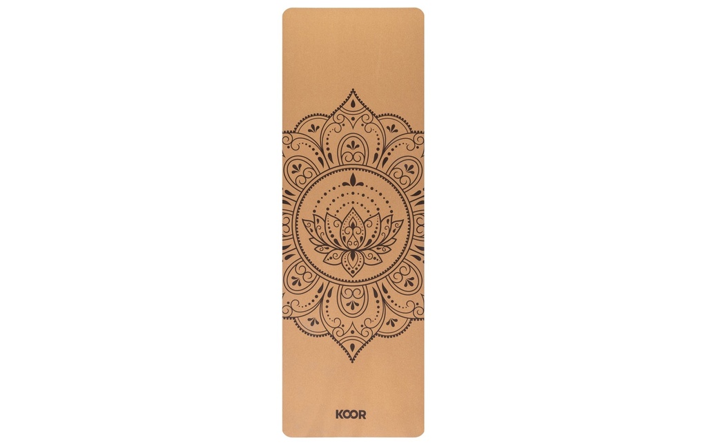 KOOR Tapis de yoga liège, 183 x 61 x 0.4 cm