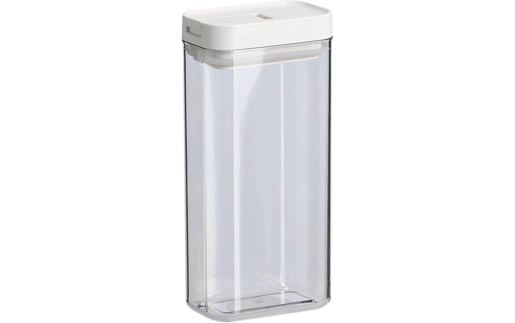 Zeller Present Boîte à provisions Couvercle à vide 1.1 l, Transparent/Blanc