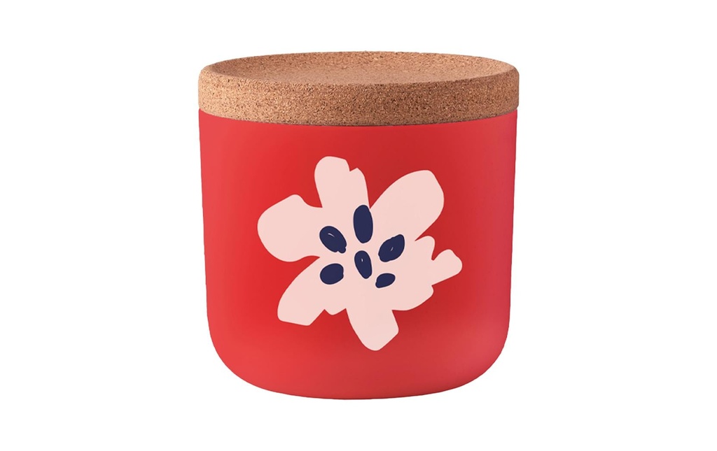 BioLoco Boîte à provisions Kukkia Small 0.57 l, Rouge/Rose pâle