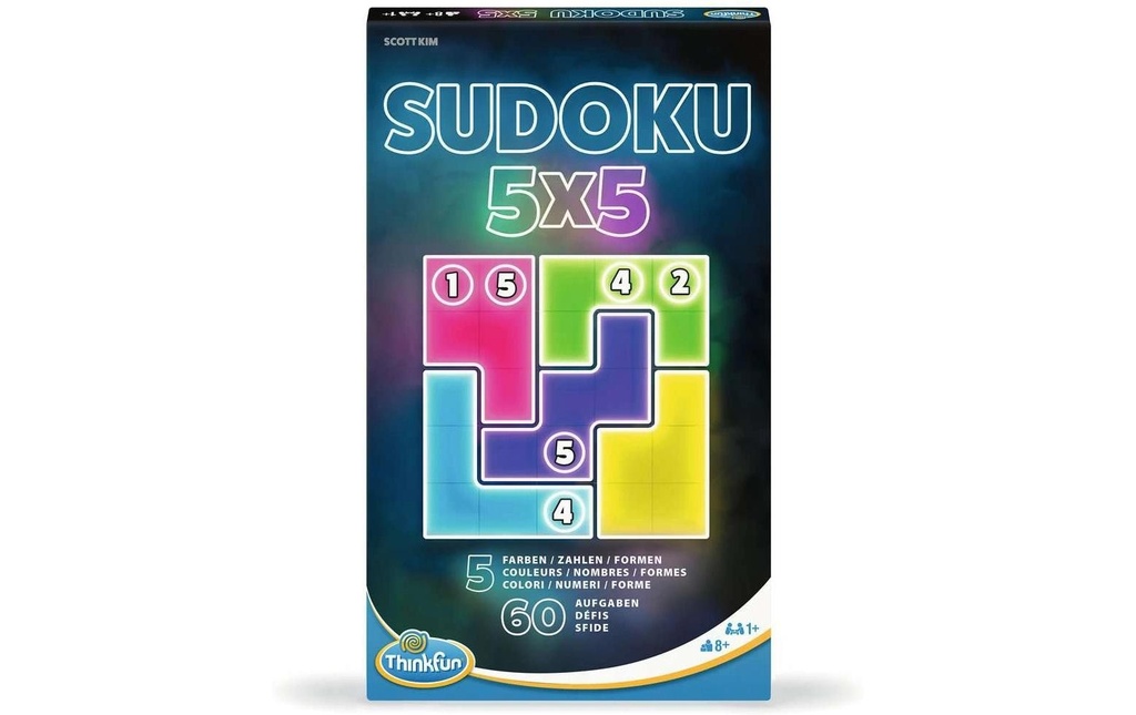 Thinkfun Jeux de réflexion Sudoku 5 x 5 - magnetic (DE/ FR/ IT)