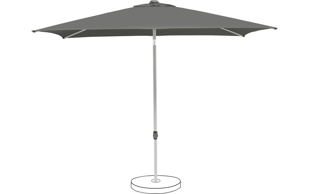 Suncomfort by Glatz Parasol Pop Up 250 x 200 cm, Stone Grey