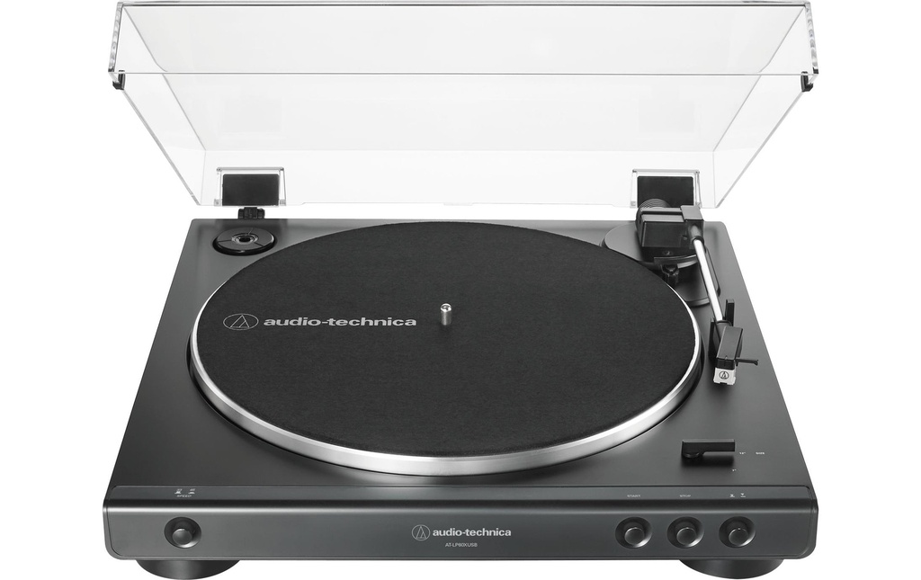 Audio-Technica Tourne-disque AT-LP60XUSB Noir/Gris
