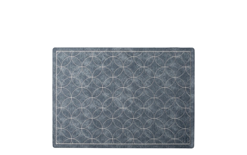 Lunasol Set de table Éléments d'ambiance Stitch PVC, gris 45 x 32 cm