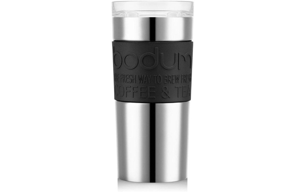 Bodum Mug de voyage Iced Vanilla Latte, argent, 0.35 l