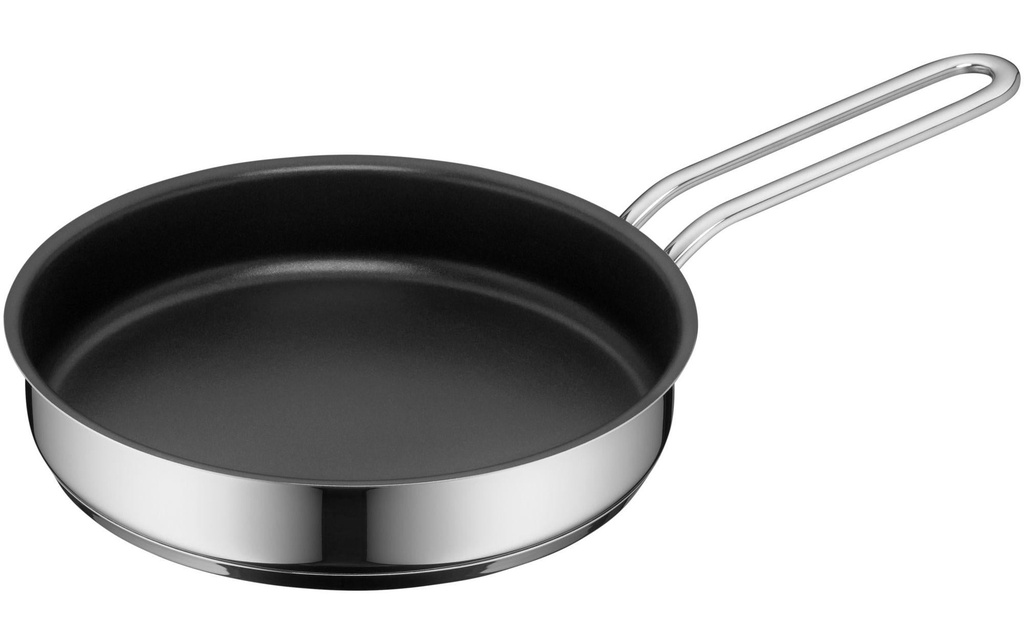 WMF Poêle à frire Mini 18 cm, argent/noir