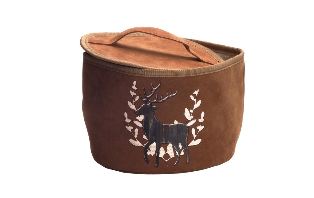 Nouvel Panier à pommes de terre Hirsch-Classic, Marron, 21 x 21 x 14 cm