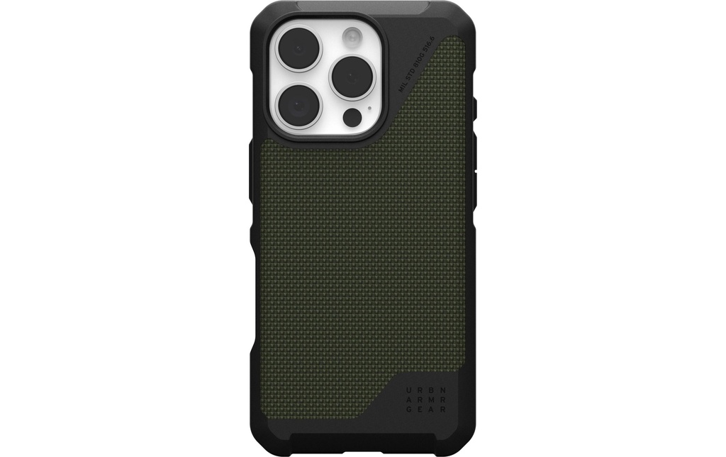 UAG Coque arrière Metropolis LT iPhone 16 Pro Kevlar Olive