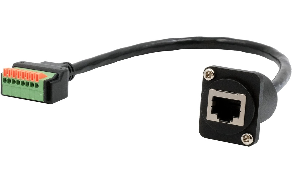 Exsys D-Typ RJ45 Cat.5e Femelle à 8 broches 20 cm