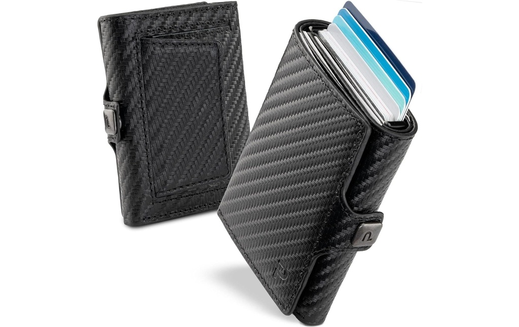 Puristo Portefeuille Porte-monnaie KLIK Classic XL 14 pièces Carbon