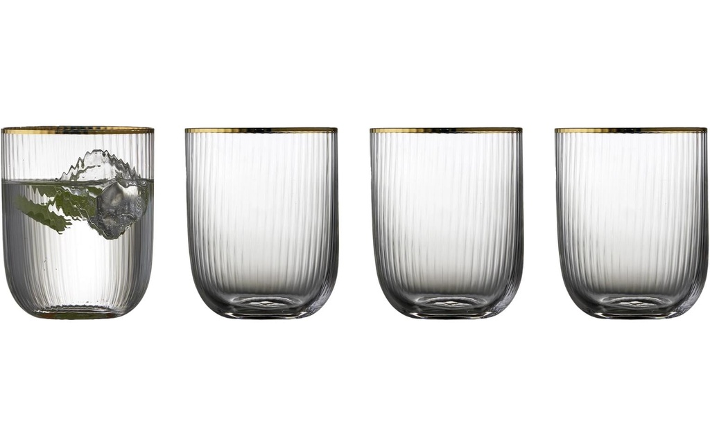 Lyngby Verre Palermo or 4 pièces, 35 cl