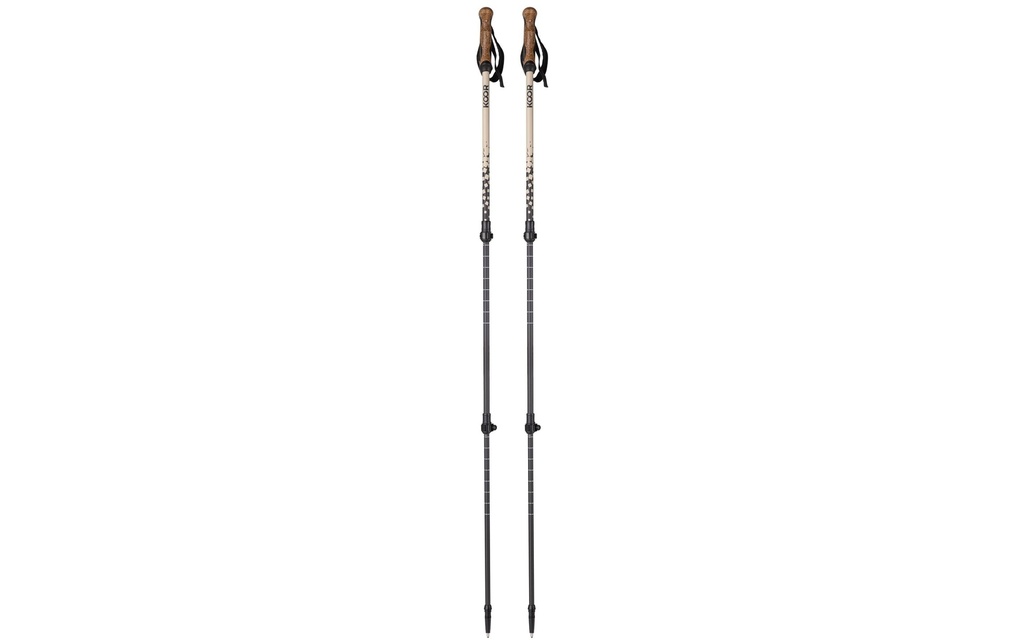 KOOR Bâton de randonnée Carbon Castoor Beige