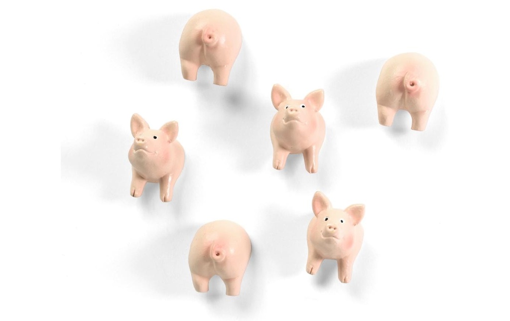 Trendform Aimant PIGGY Rose, 6 Pièce/s