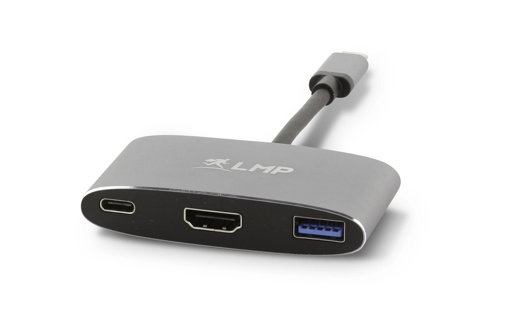 LMP Multiadaptateur USB-C - HDMI USB 3.0 gris espace