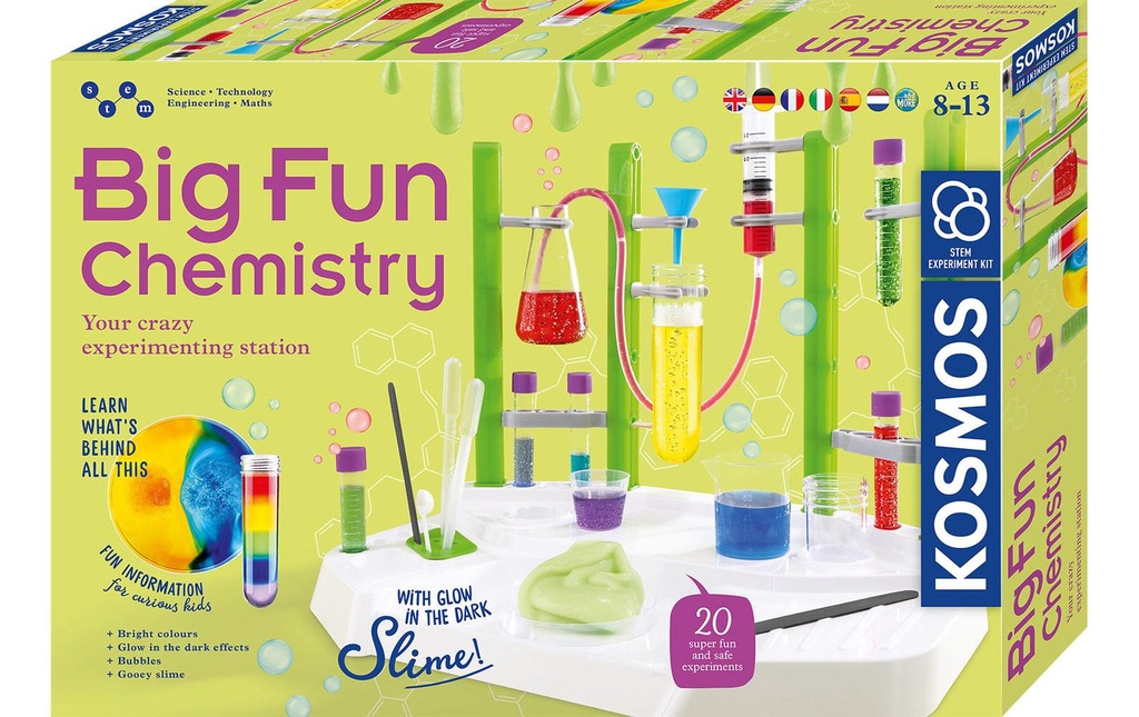 Kosmos Boîtes d’expérimentation Big Fun Chemistry Multilingue
