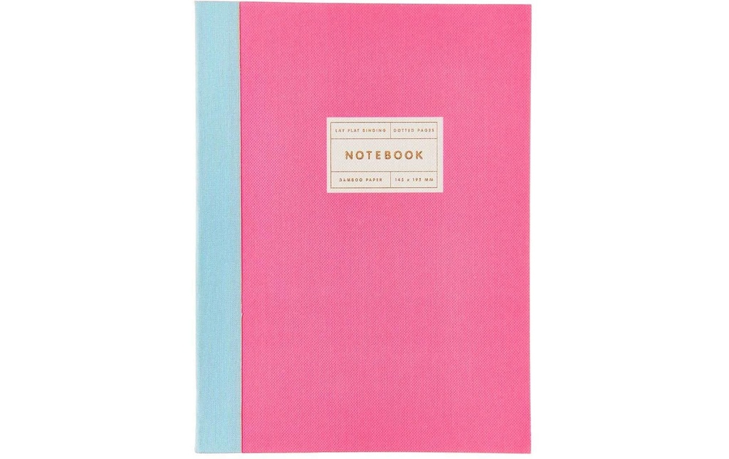 Rico Design Bloc-notes S 14,5 x 19,5 cm, Pois, Rose fluo