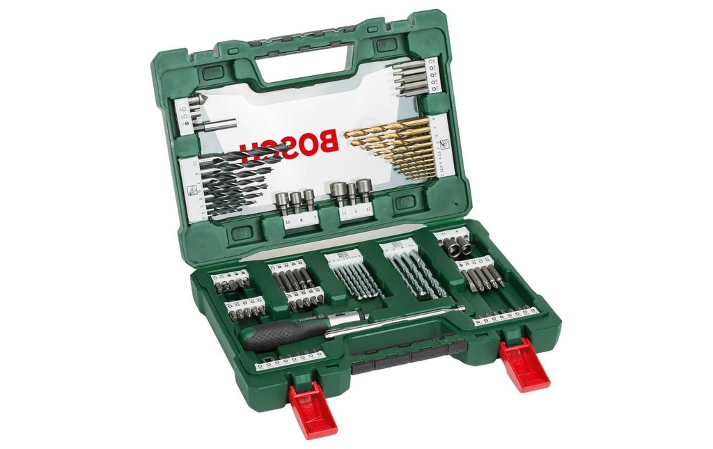 Bosch Jeu de forets et d'embouts V-Line TiN, 91 Pièce/s pièce(s)