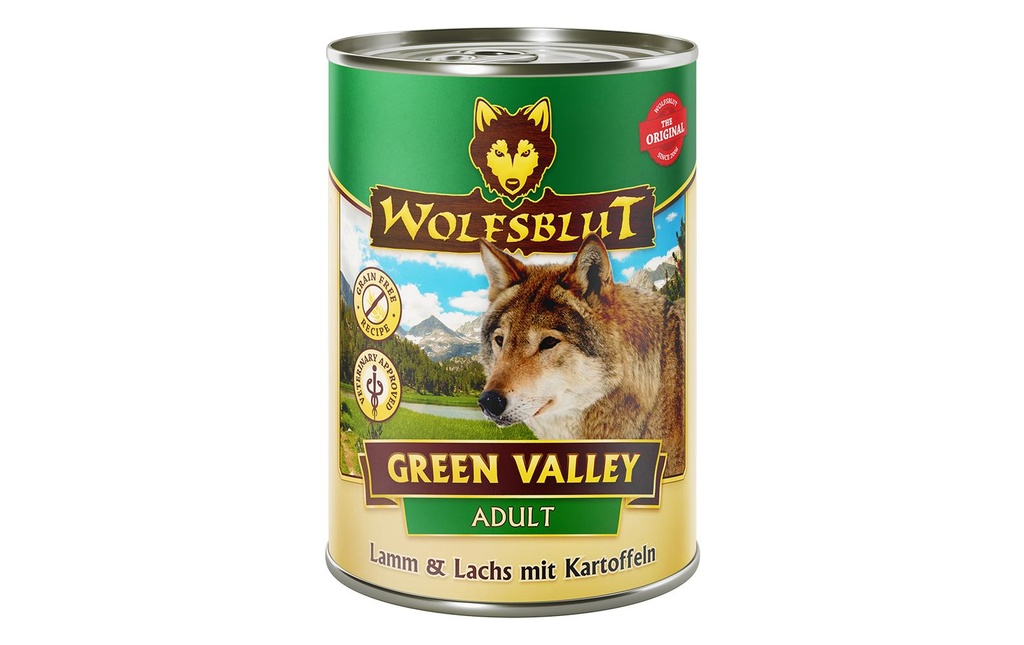 Wolfsblut Alimentation humide Dog Dose Green Valley, 395g