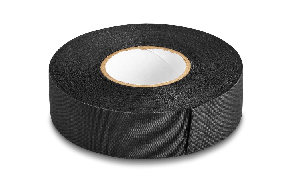 Delock Bande de tissu résistant à la déchirure 25 mm x 25 m, Noir