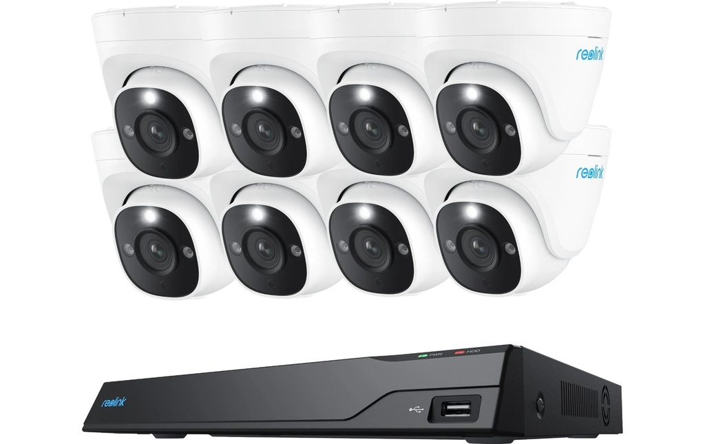 Reolink Kits de surveillance NVS16-8MD8 4K PoE avec 8 caméras