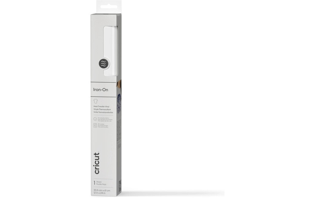 Cricut Film thermocollant 30.5 x 61 cm, 1 Pièce/s, Blanc