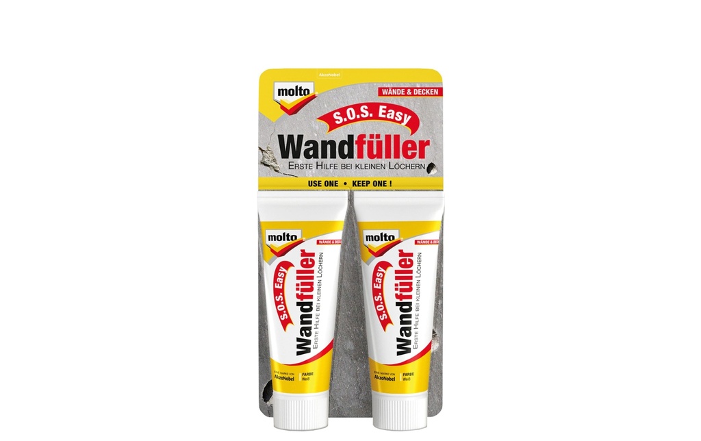 Molto Enduit céramique SOS Easy 2 x 20 ml, blanc