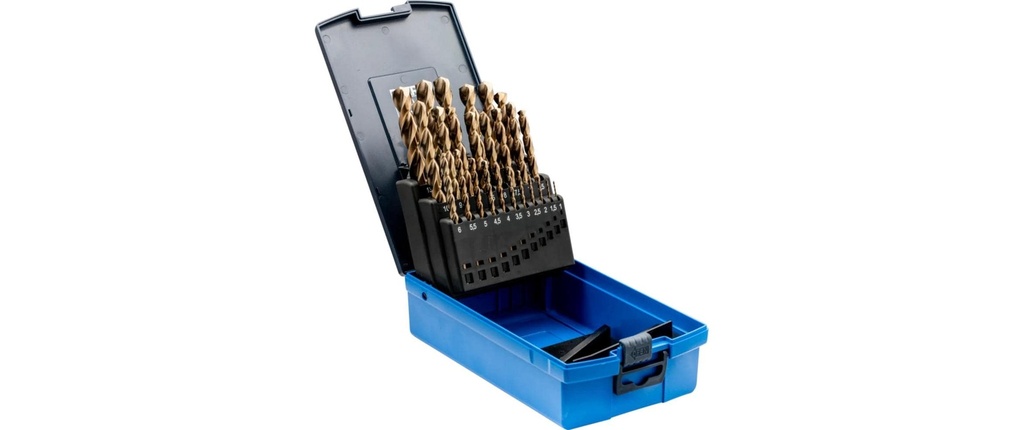 Pferd Jeu de forets hélicoïdaux HSSE 25 pcs. INOX N DIN 338