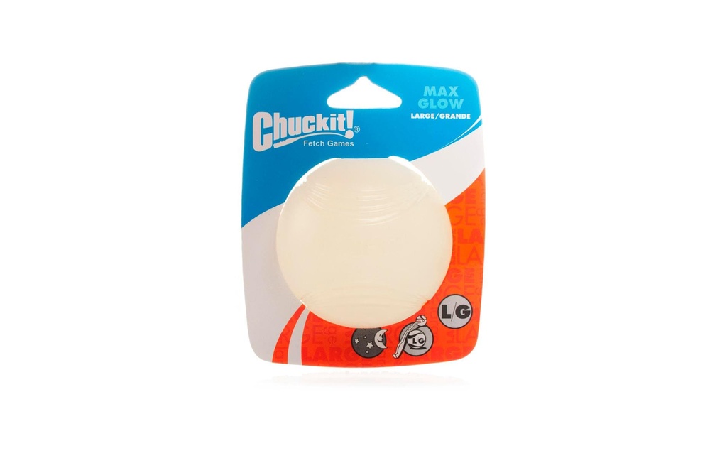 Chuckit! Jouet pour chien Max Glow Ball L, Ø 7.5 cm