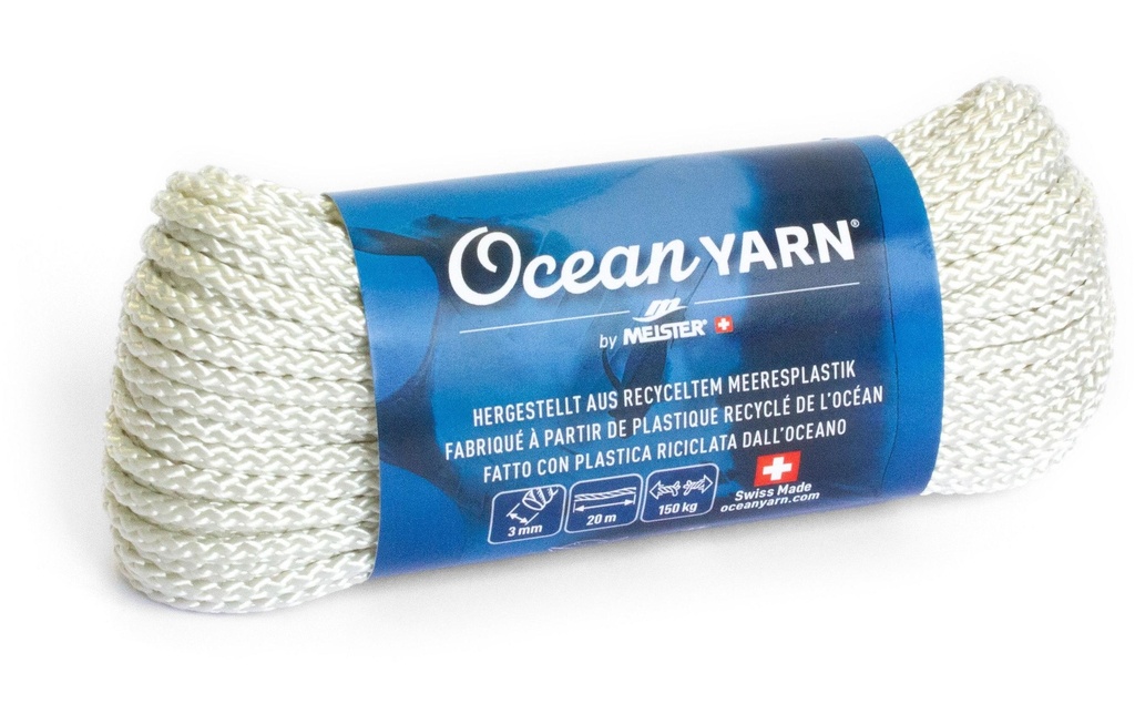 Meister Corde OceanYarn Ø 3 mm, 20 m, 150 kg, Blanc