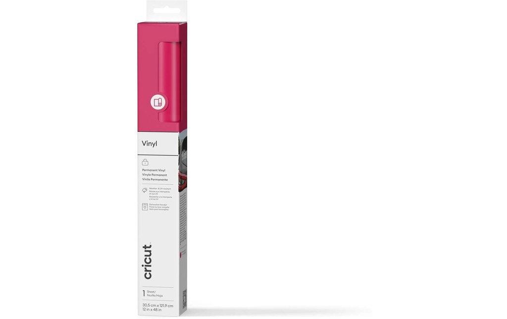Cricut Film de vinyle Premium  Permanent 30.5 x 122 cm Rose