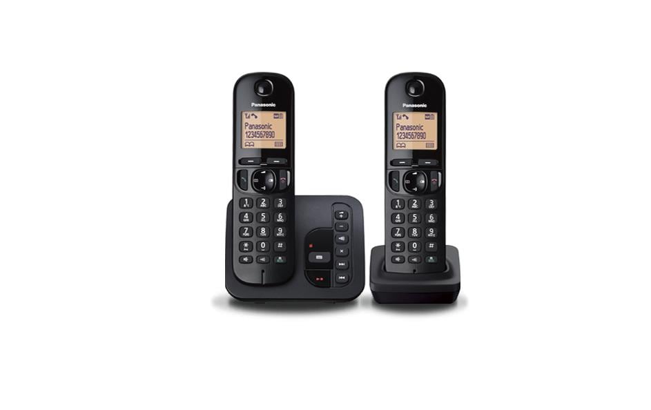 Panasonic Téléphone sans fil KX-TGC222SLB Noir