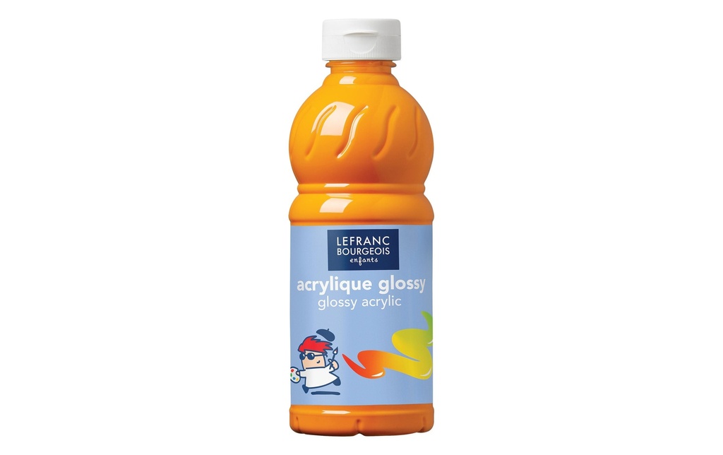 LEFRANC Peinture acrylique Glossy 500 ml, jaune d'or