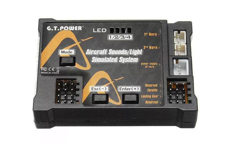G.T. Power Module son pour modèles réduits Aircraft Sounds/Light System