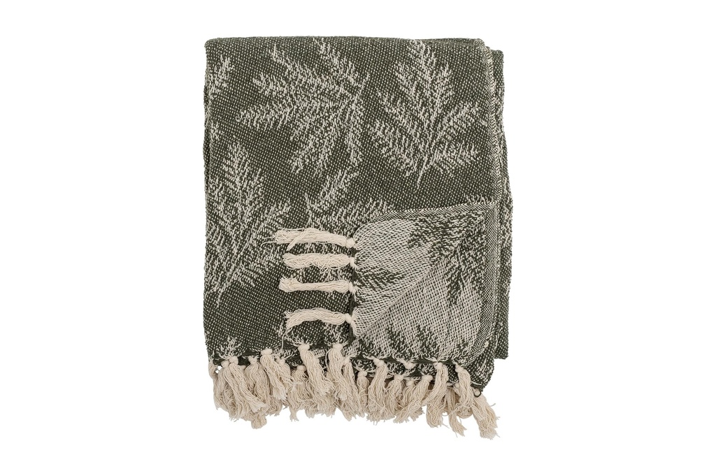Bloomingville Couverture Gabriela 160 x 130 cm, Vert