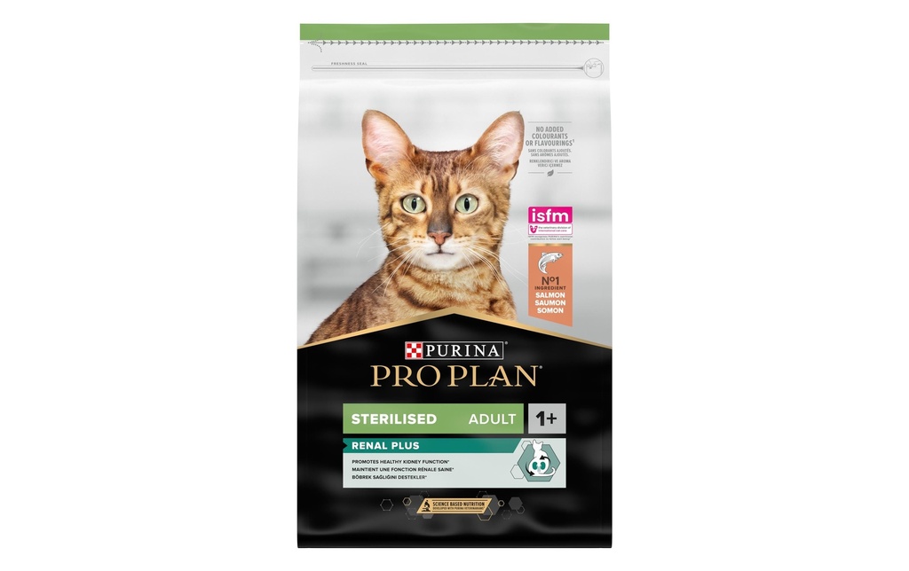 Purina Pro Plan Alimentation sèche Stérile . Renal Plus Adult saumon 10 kg