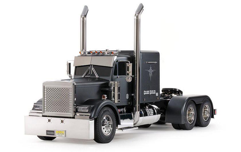 Tamiya Camion Grand Hauler Matte Black, 6x4, kit de construction 1:14