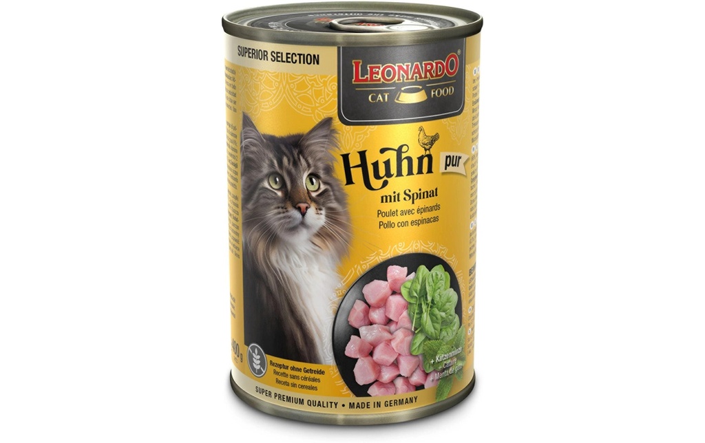 Leonardo Cat Food Alimentation humide Superior Selection au poulet, 400 g