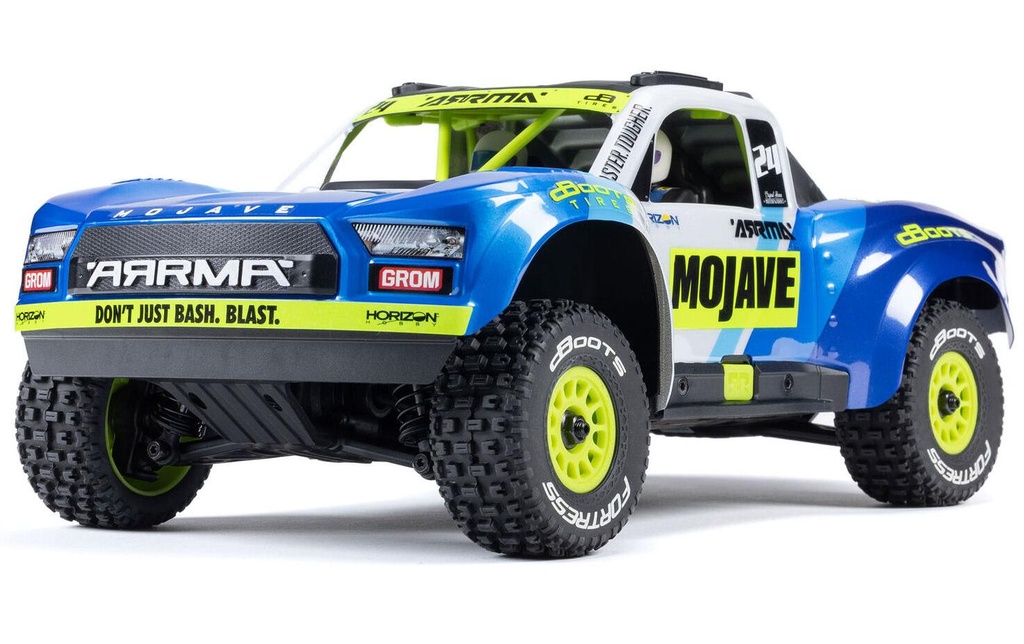 Arrma Camion del deserto Mojave Grom Mega 380 Bleu, RTR, 1:18