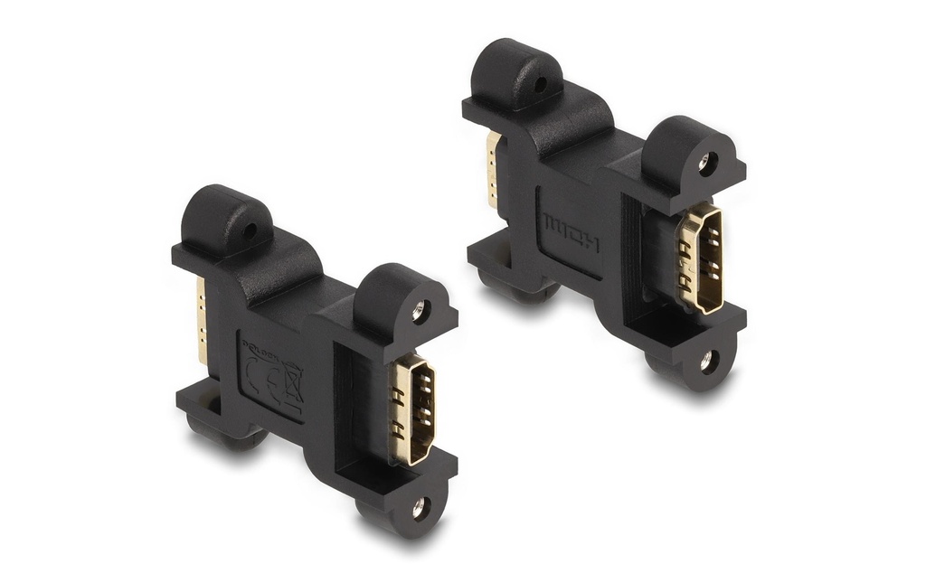 Delock Adaptateur avec connexion à vis HDMI - HDMI