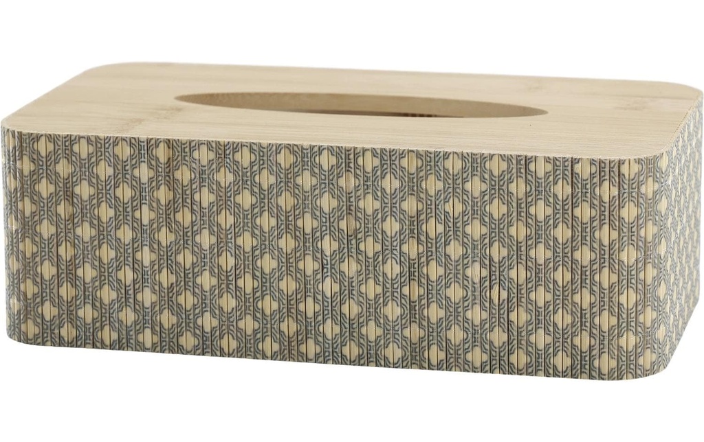 Chic Antique Boîte à mouchoirs Amilly Vert/Brun, 25 x 13 x 8 cm