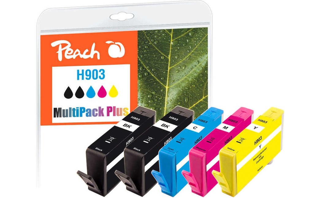 Peach Kits d’encre HP Nr. 903 Multipack Plus BK/C/M/Y