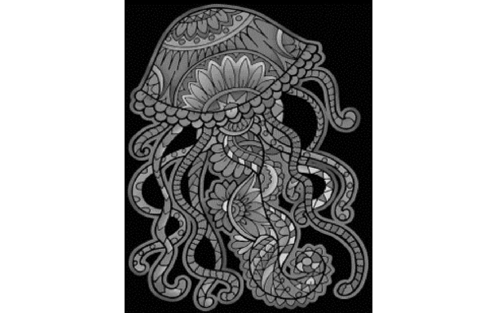 Tataruga Image de velours A4, méduse
