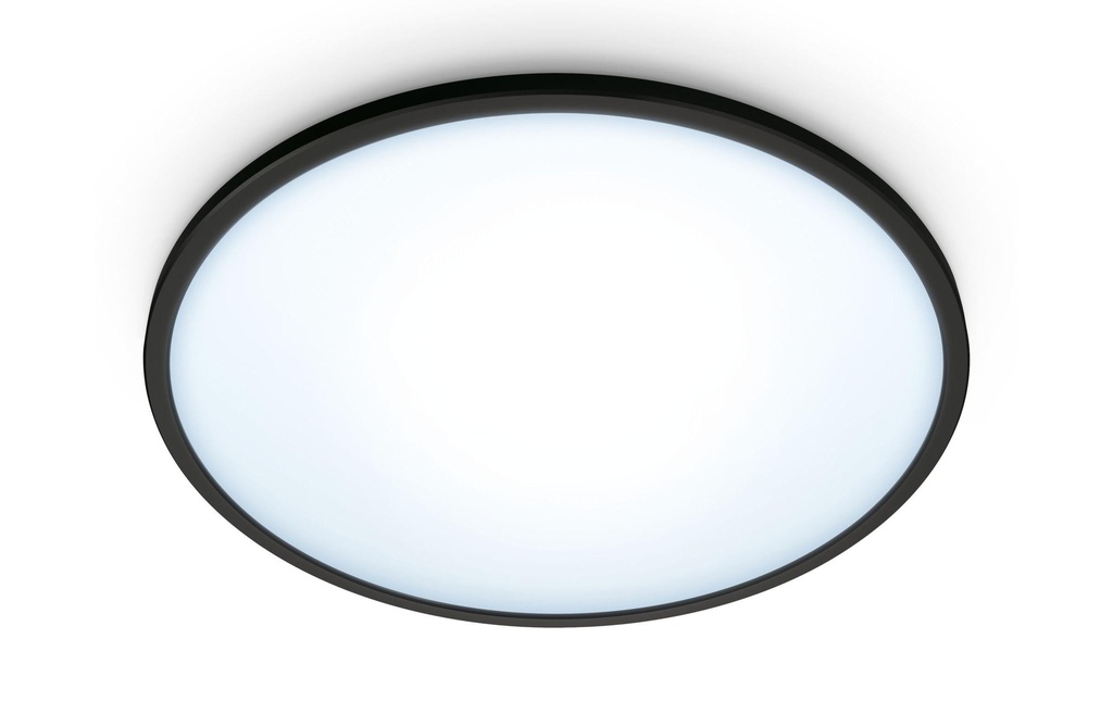 WiZ Plafonnier SuperSlim 14W Tunable White noir pack individuel