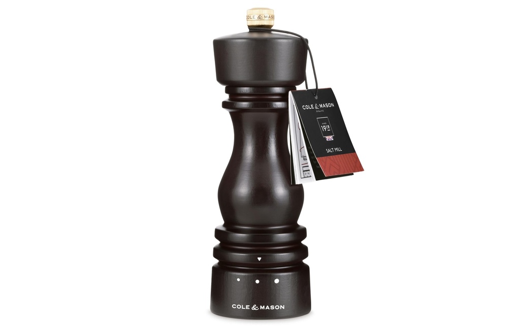 Cole&Mason Moulin à sel London 18 cm, Brun foncé